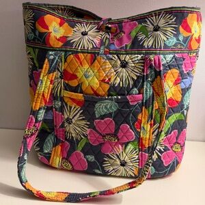Vera Bradley Large Tote in the Retired Jazzy Blooms Pattern.